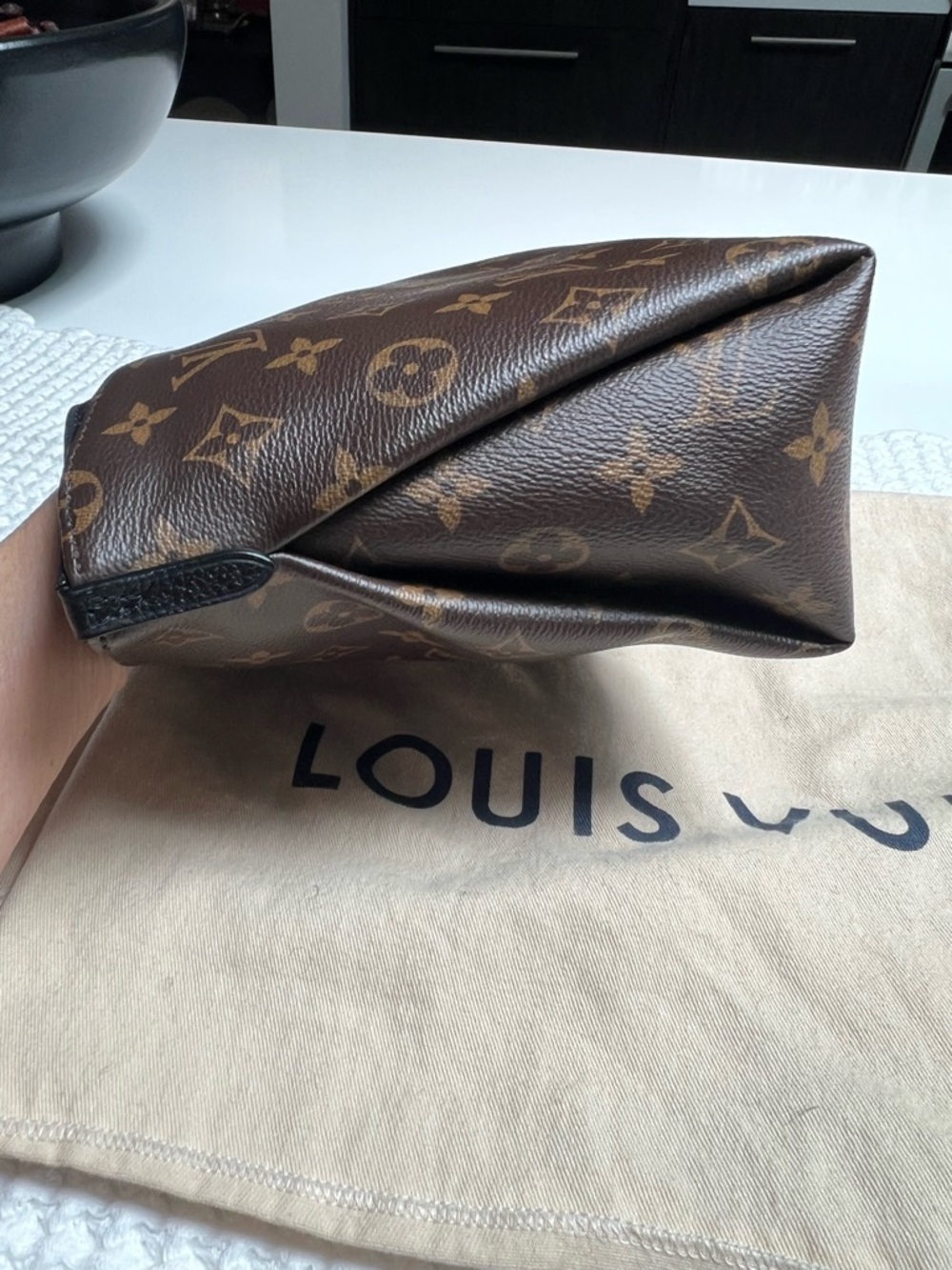 Louis Vuitton Pallas Monogram & Noir Toiletry Pouch or Purse (NEW) - Picture 3 of 16